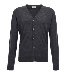 [JOHN SMEDLEY] Cardigan FW24 PETWORTHCHARCOAL