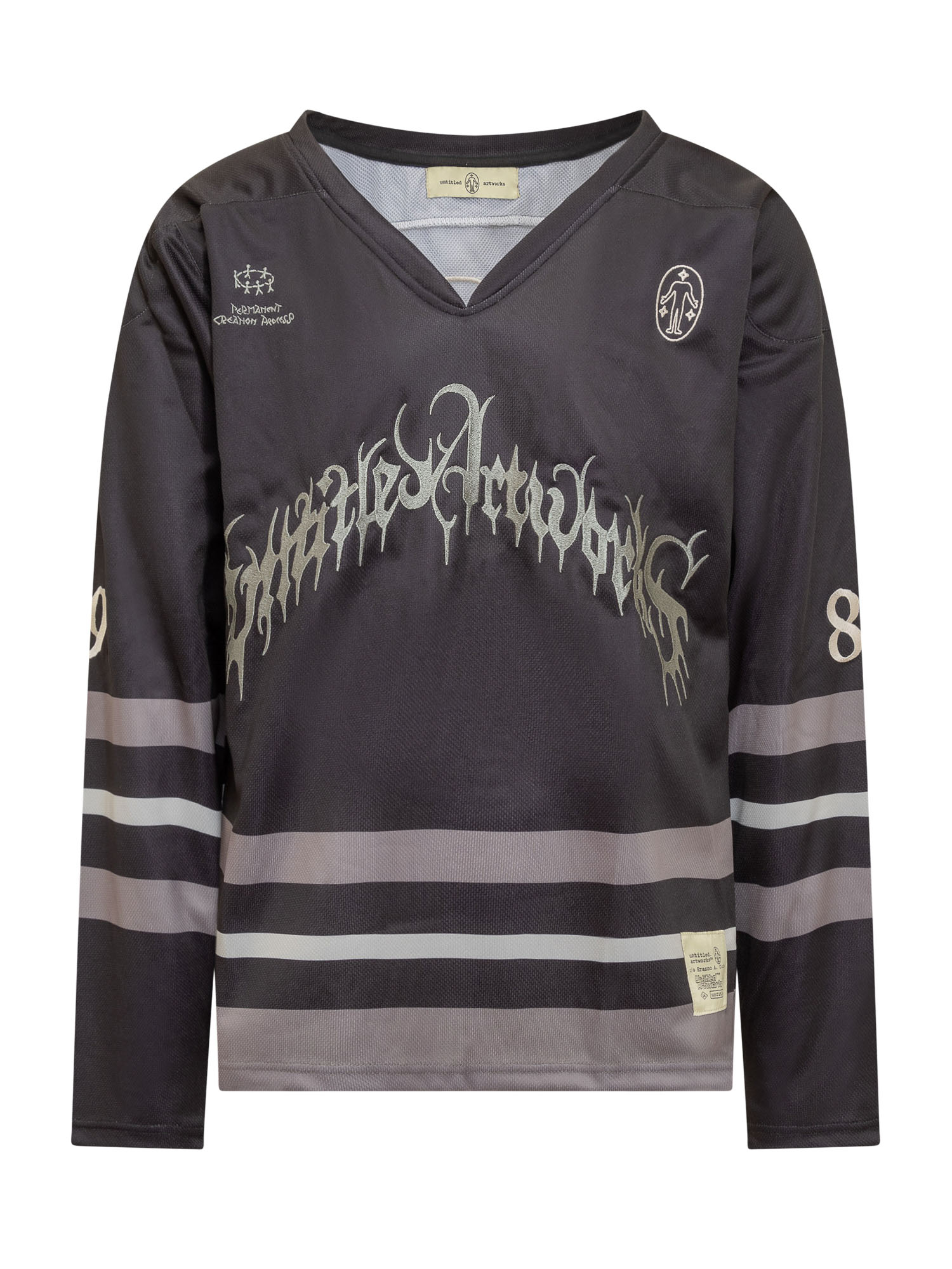 [UNTITLED ARTWORKS] T-shirts Long Sleeve FW23 UABEFW23UPOLLSLTNBWAKK BLACK