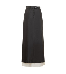 [Peter Do] Long skirt FW23 PDSS23266SE043 BLACK