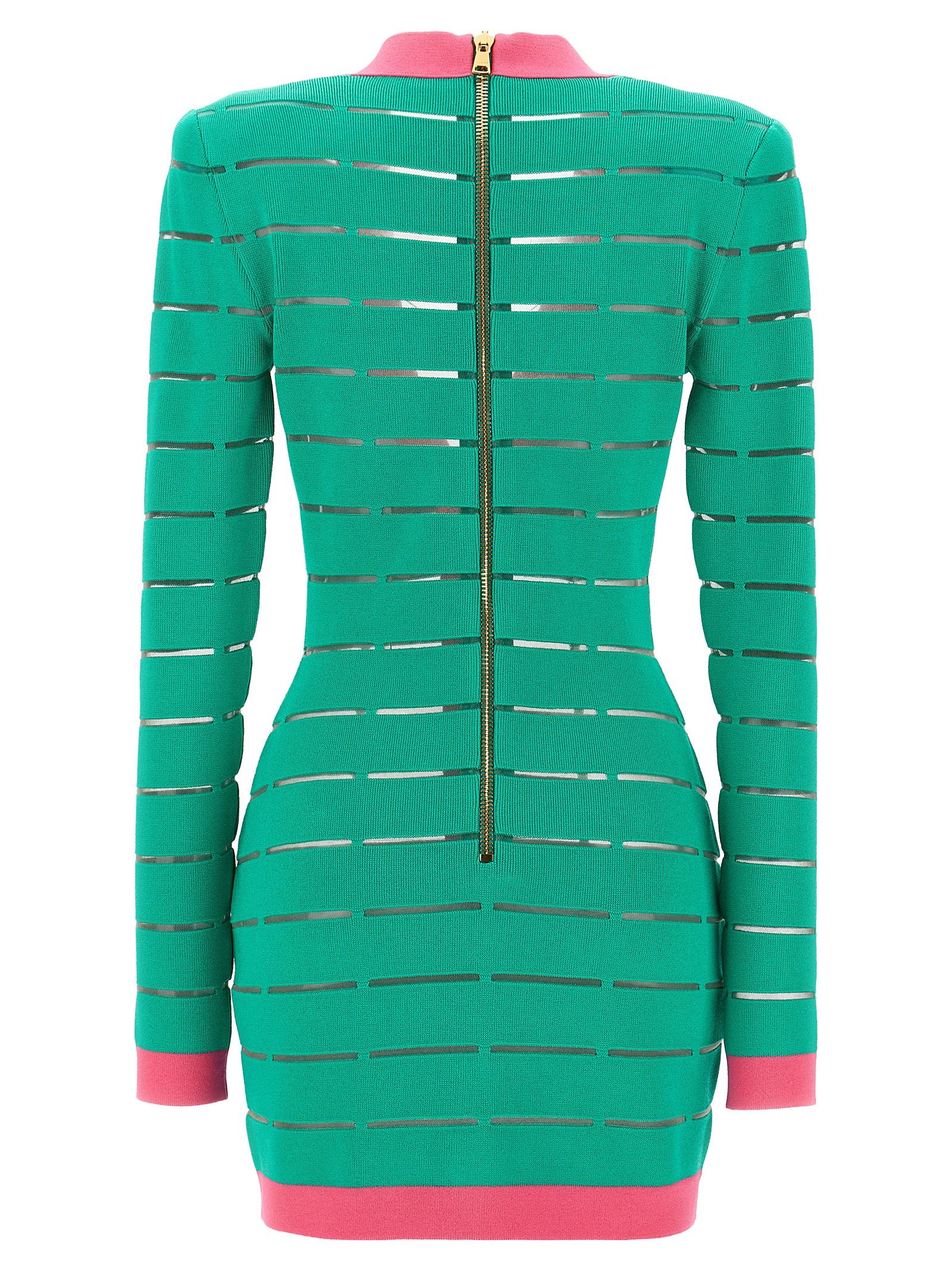 [Balmain] Long sleeve dress FW24 DF1R8053KG59UIH