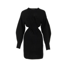 [Alexander McQueen] Long sleeve dress FW23 758585Q1A6W 1000