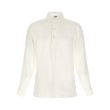 [MC2 Saint Barth] T-shirts Long Sleeve SS26 RAPHAELPOLOLONGLINEN01WHITE