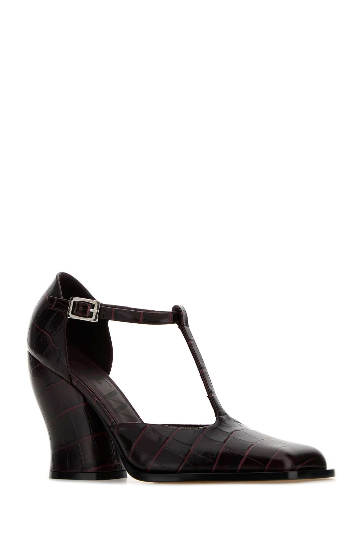 [Loewe] Pumps FW25 LONDS01X07 BURGUNDY