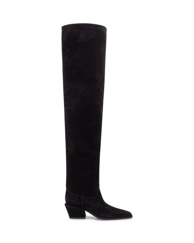 [Paris Texas] Long Boots FW25 PX1703XV003 BLACK