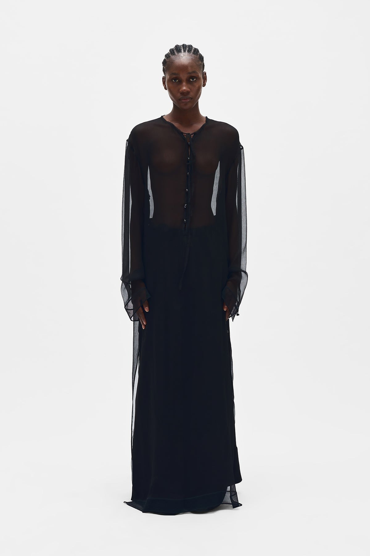 [ANN DEMEULEMEESTER] Long sleeve dress SS25 B0012819FA608099