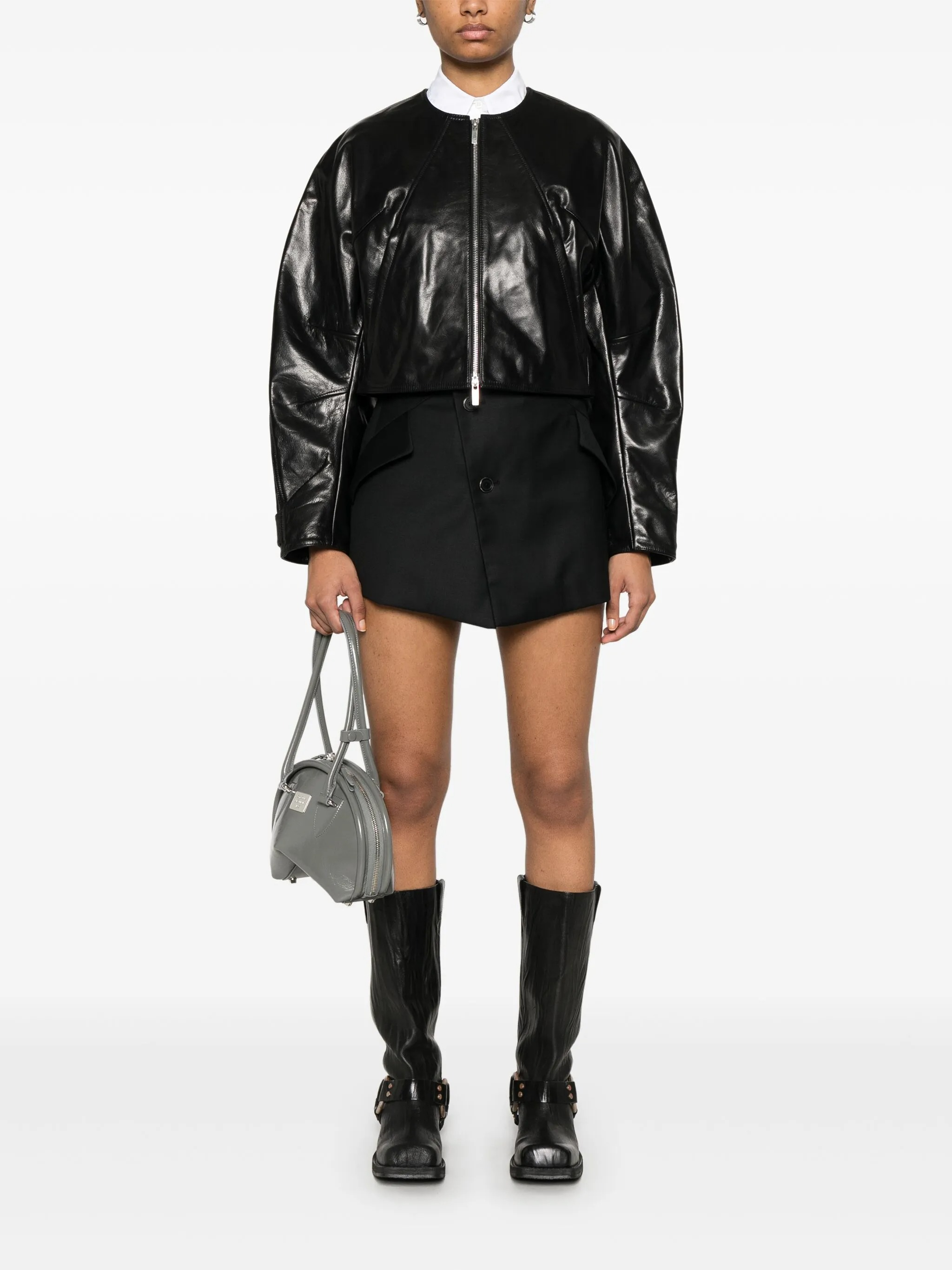 [HELMUT LANG] Leather Jacket SS25 P01HW102