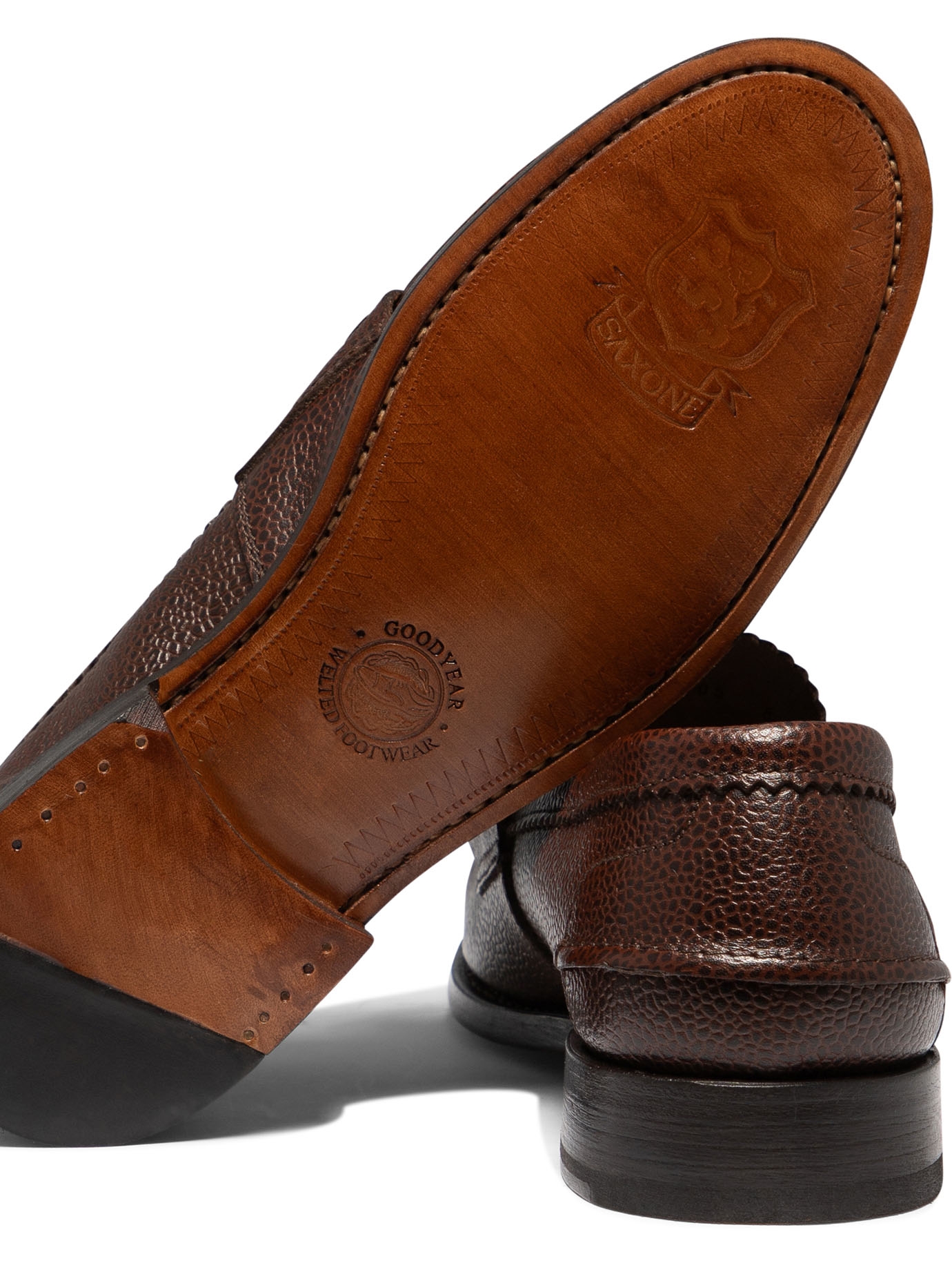 [Saxone of scotland] Loafer SS24 1407/74FULL GRAIN BROWN