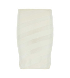 [GIMAGUAS] Midi skirt SS24 ZEBARASKIRT WHITE