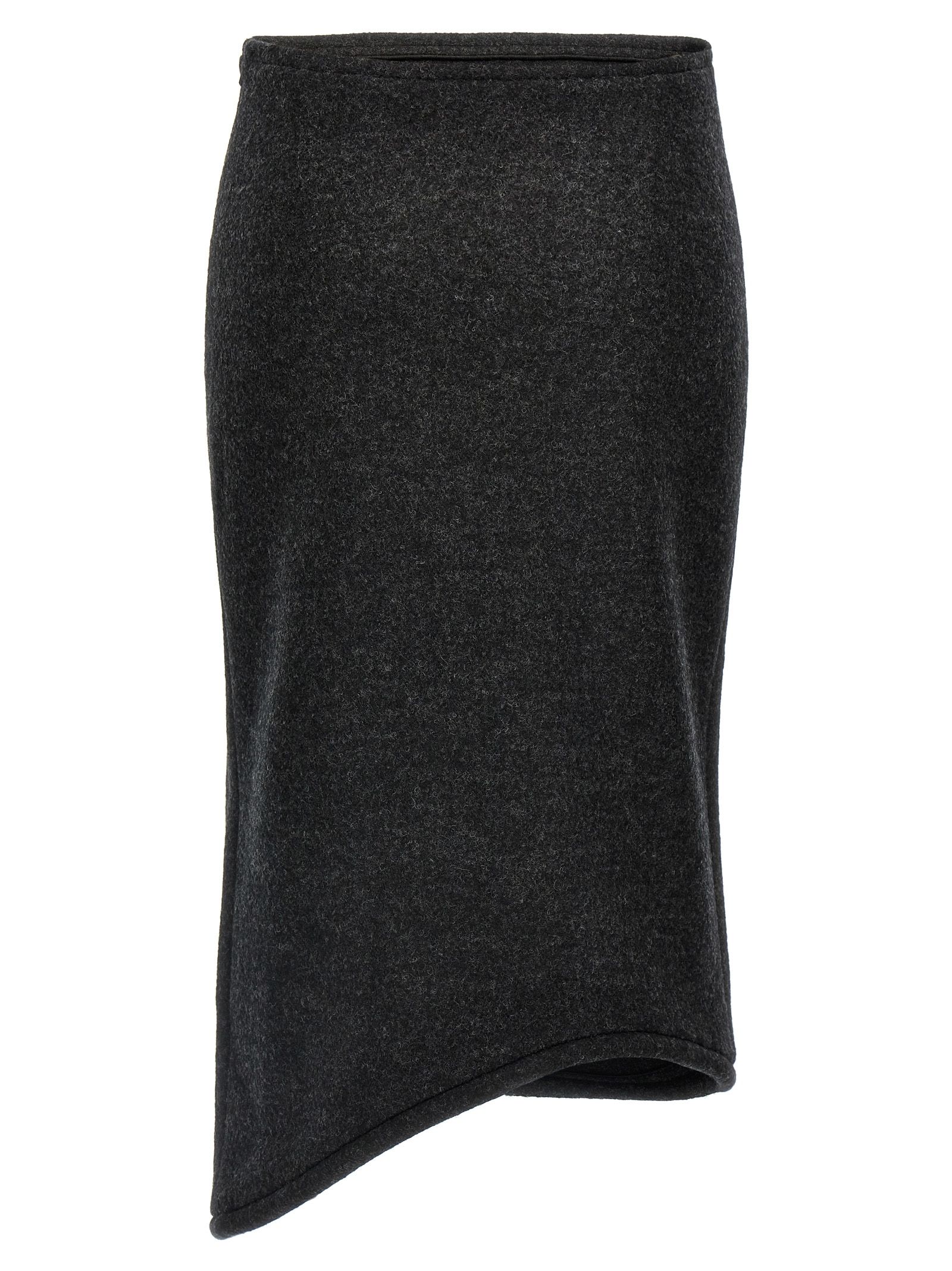[VICTORIA BECKHAM] Long skirt FW24 1424WSK005815ACHARCOAL
