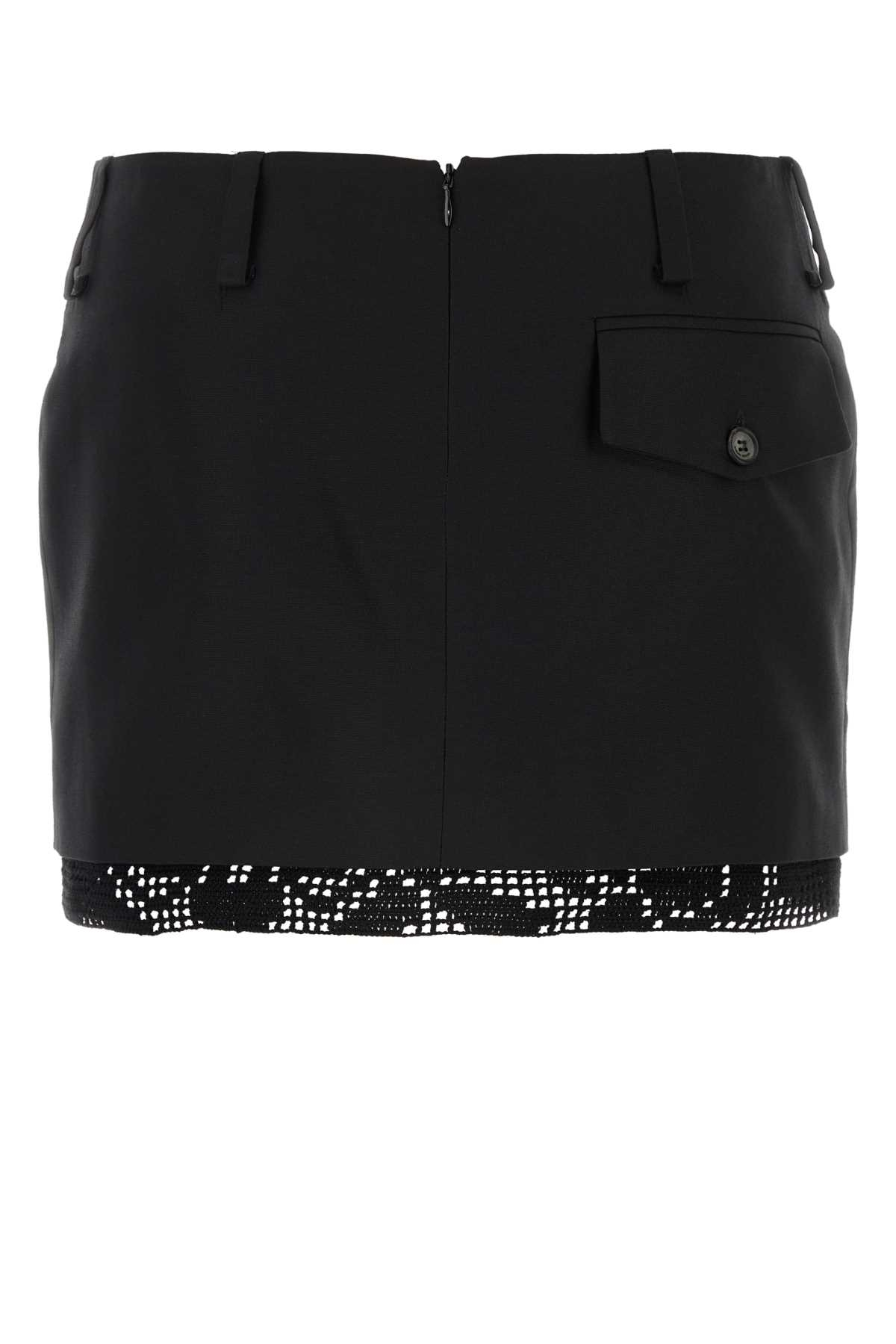[MAGDA BUTRYM] Mini skirt FW24 219724 BLACK