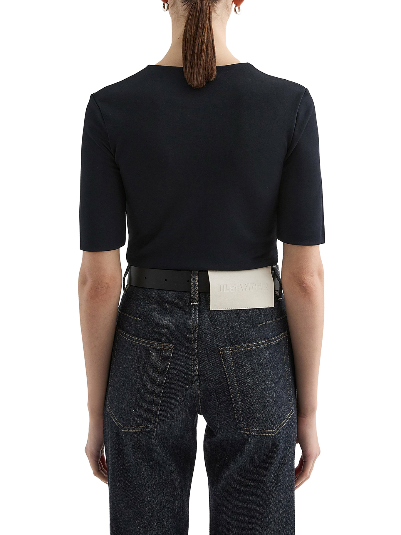[Jil Sander] T-shirts Short Sleeve SS26 J04NC0002J65016001 BLACK