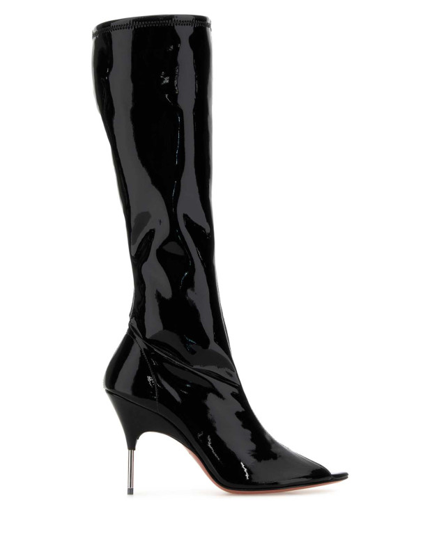[Amina Muaddi] Long Boots FW25 BRUNASTREHIGHBOOT BLA95PYRH