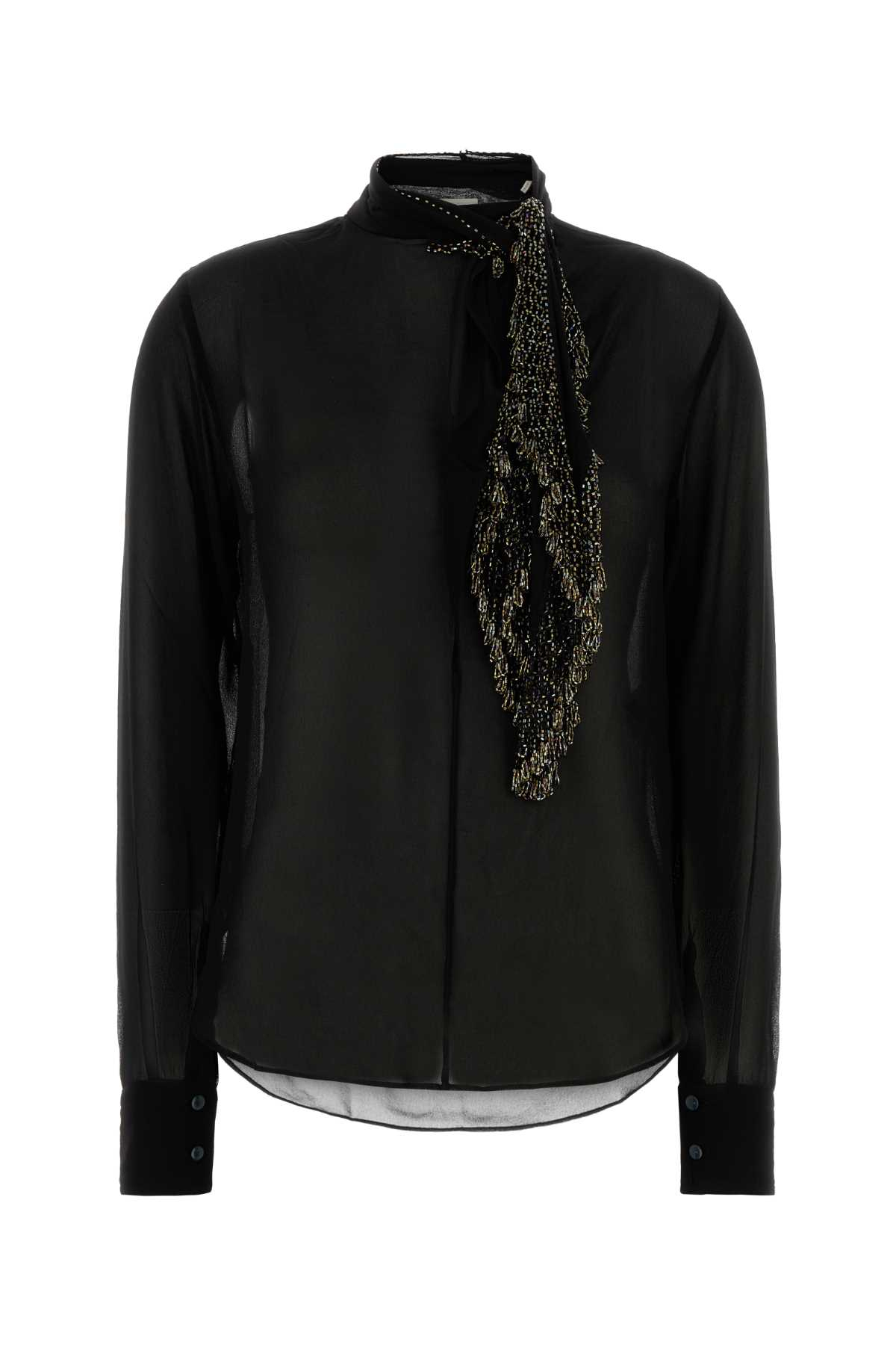 [Isabel Marant] Blouse FW25 HT0727FAC4J16I 01BK