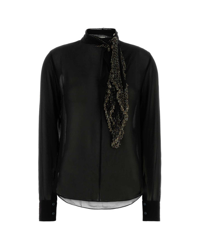 [Isabel Marant] Blouse FW25 HT0727FAC4J16I 01BK