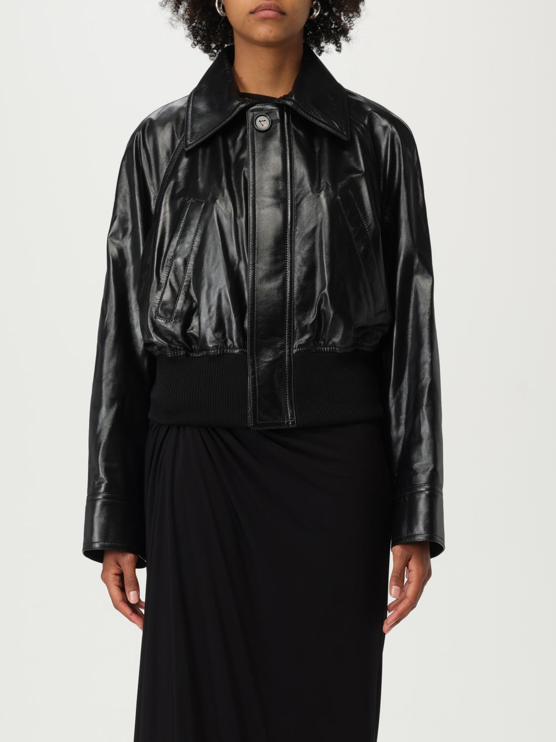 [Bottega Veneta] Leather Jacket FW25 835298V5AC0 1000