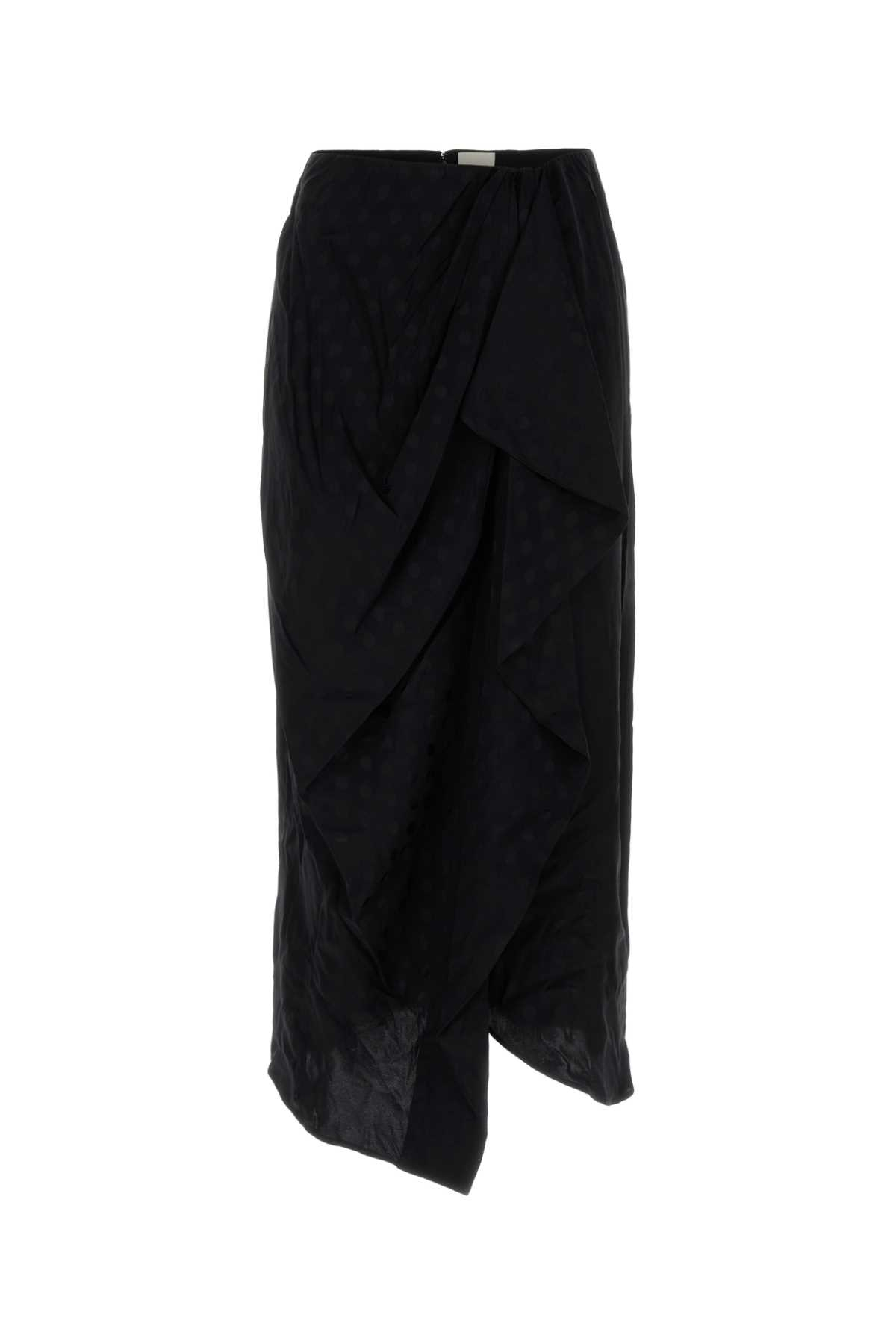 [Isabel Marant] Midi skirt FW25 JU0456FAC4J04I 01BK