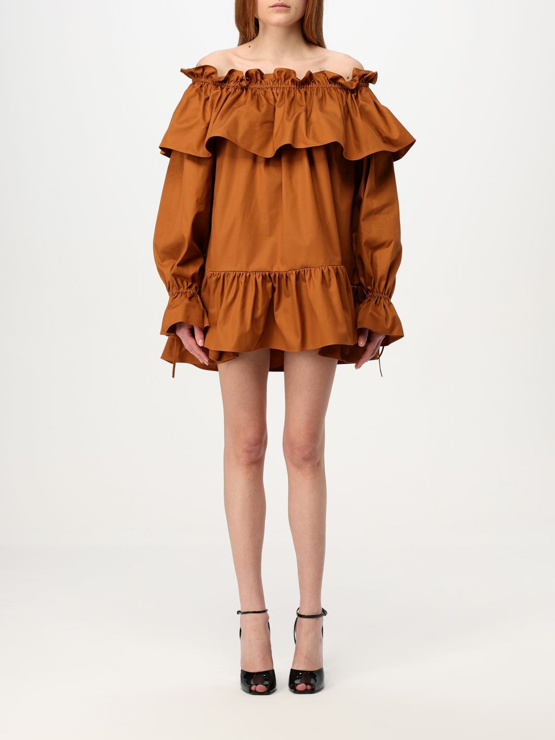 [Saint Laurent] Long sleeve dress FW25 820312Y3A99 2498