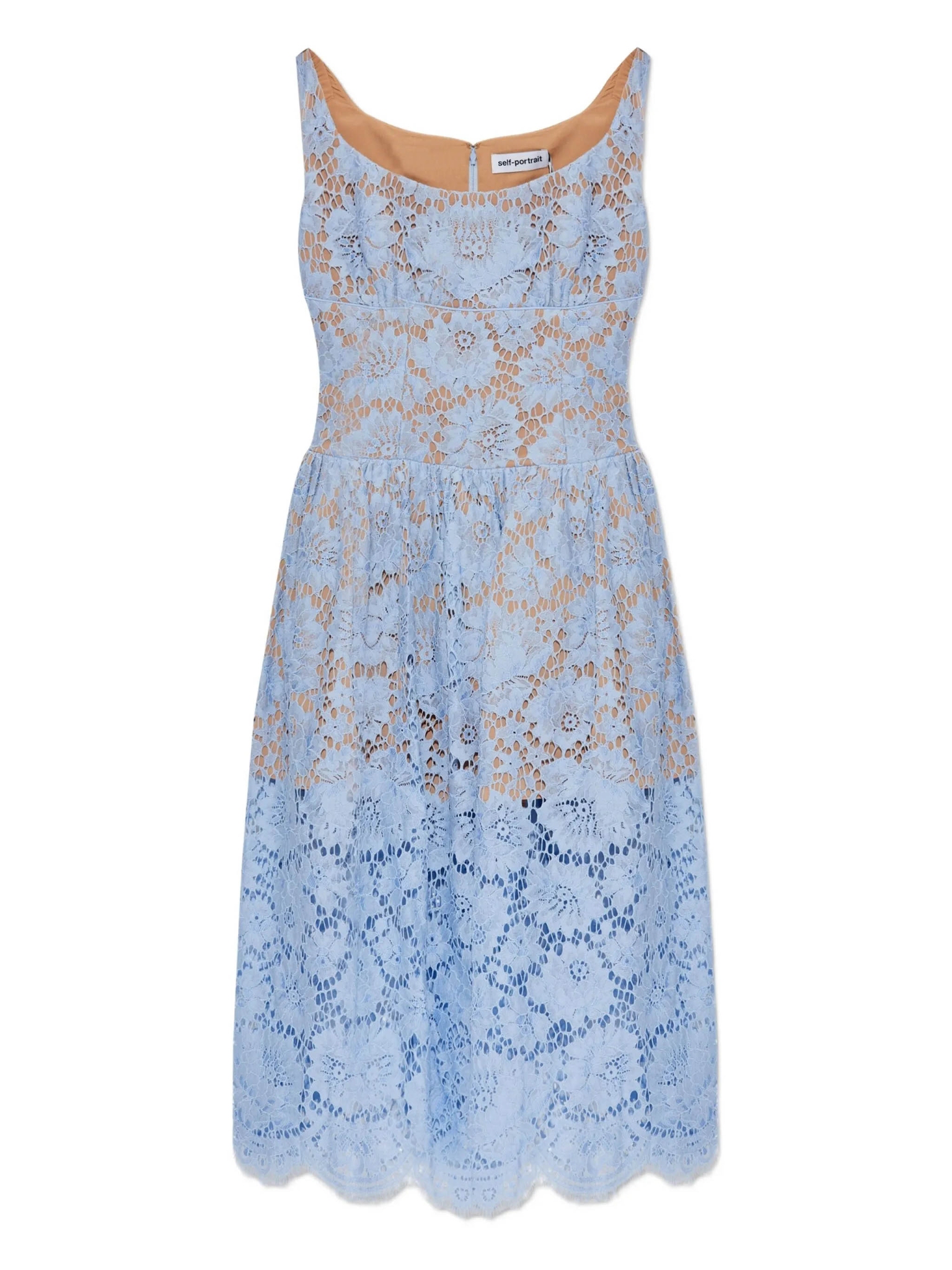 [SELF PORTRAIT] Sleeveless dress FW25 AW25088MABLBLUE