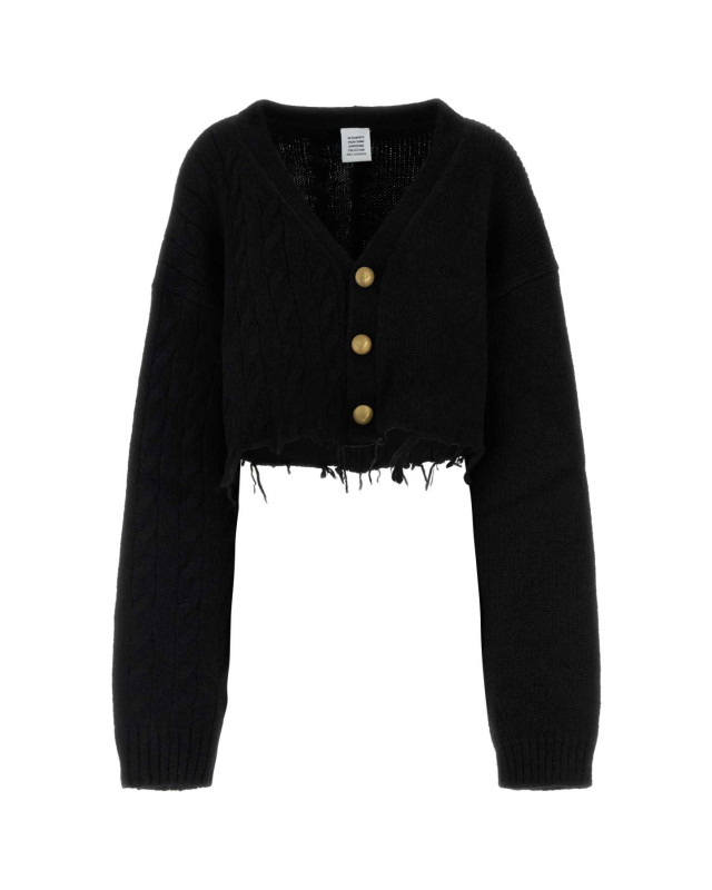 [Vetements] Cardigan FW24 WA65KN276B BLACK
