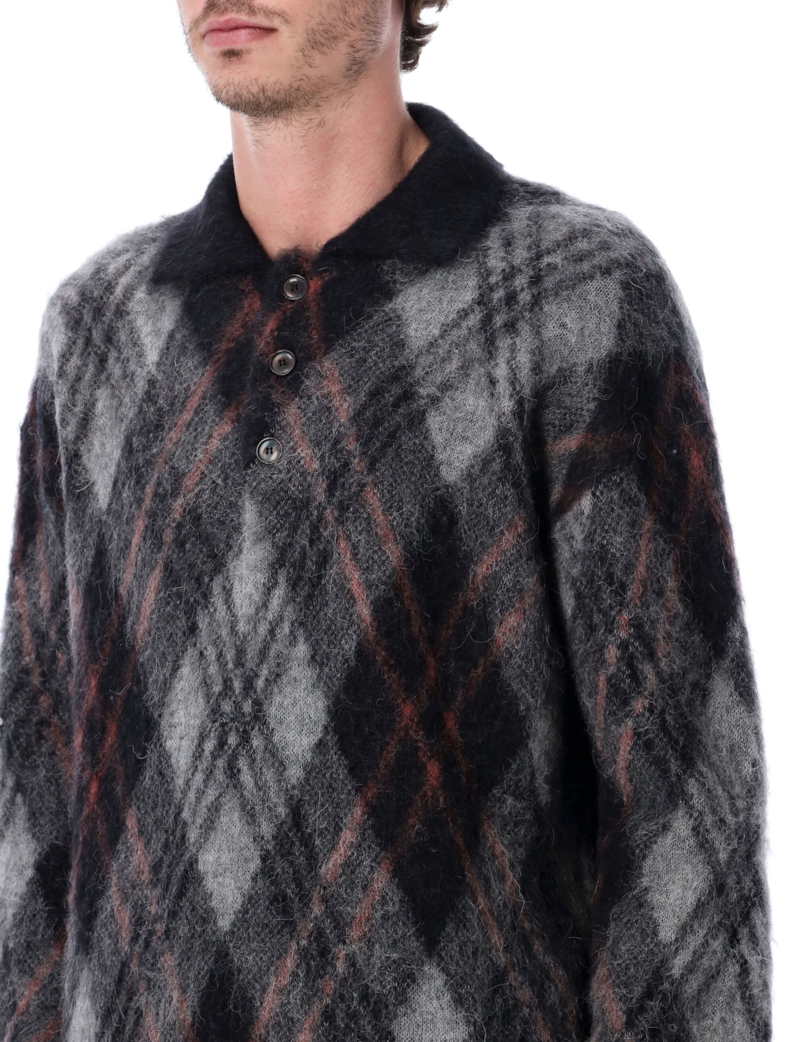 [Rold Skov] Knitwear FW25 BASICPOLOBLACK