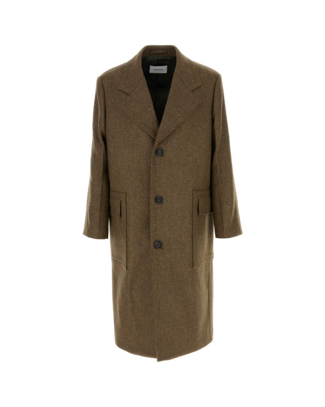 [Salvatore Ferragamo] Coat FW24 144328778553 OLIVE