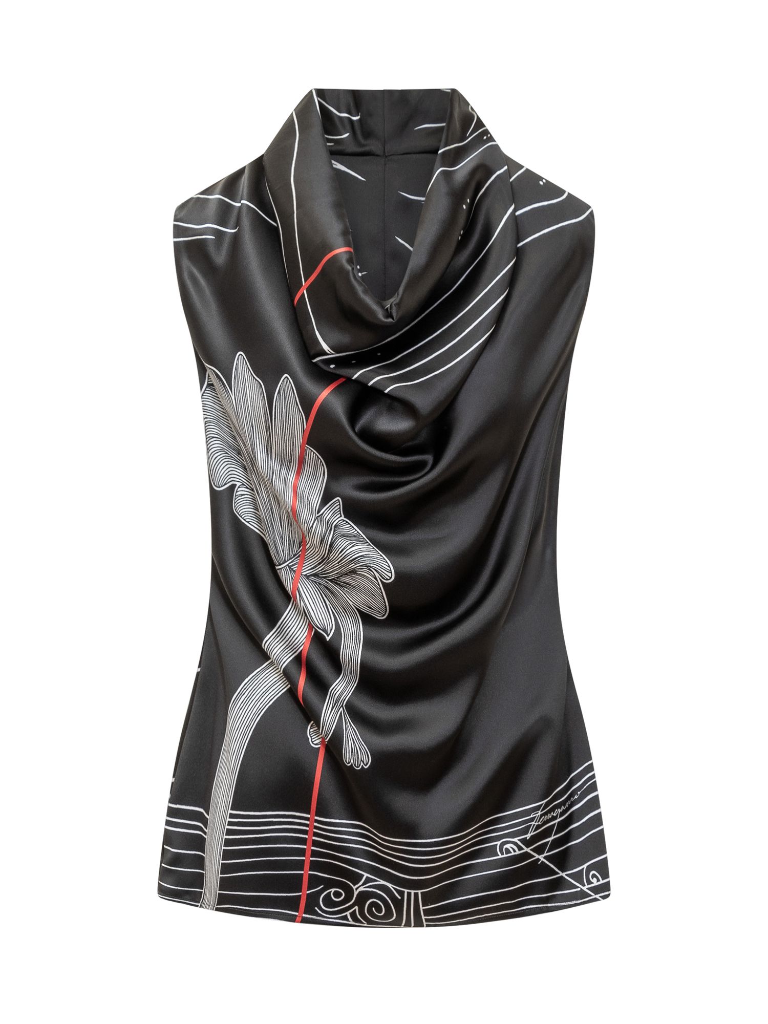 [Ferragamo] Shirts Sleeveless FW24 13G355 778032