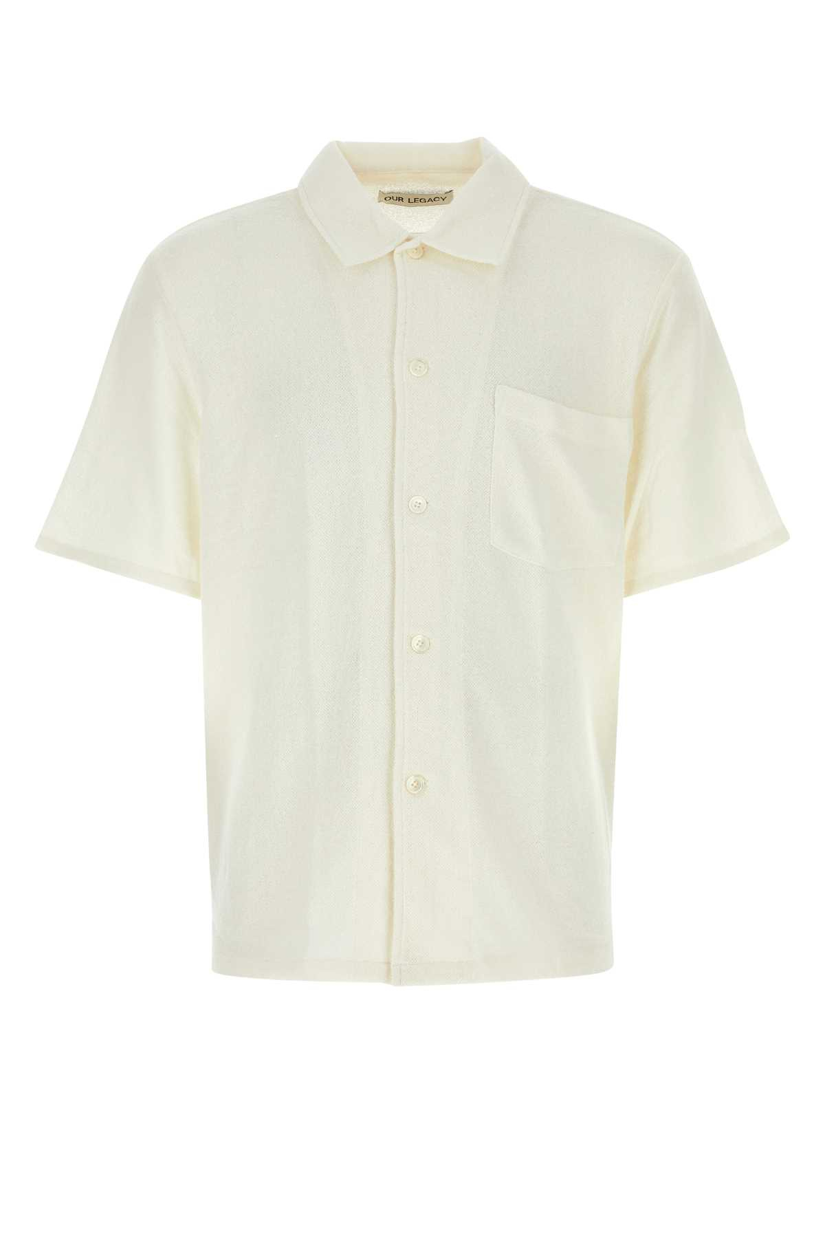 [Our Legacy] Shirts Short Sleeve SS25 M2202BO WHITEBOUCLE