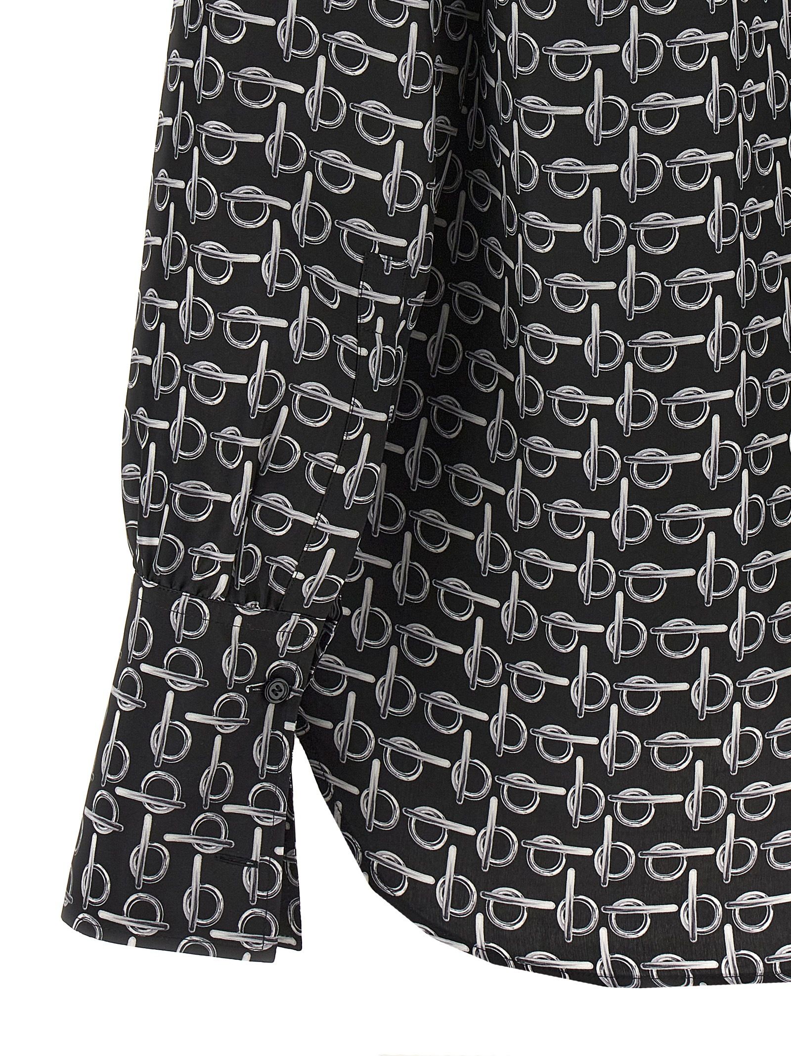 [Burberry] Blouse SS24 8090732SILVERBLACK