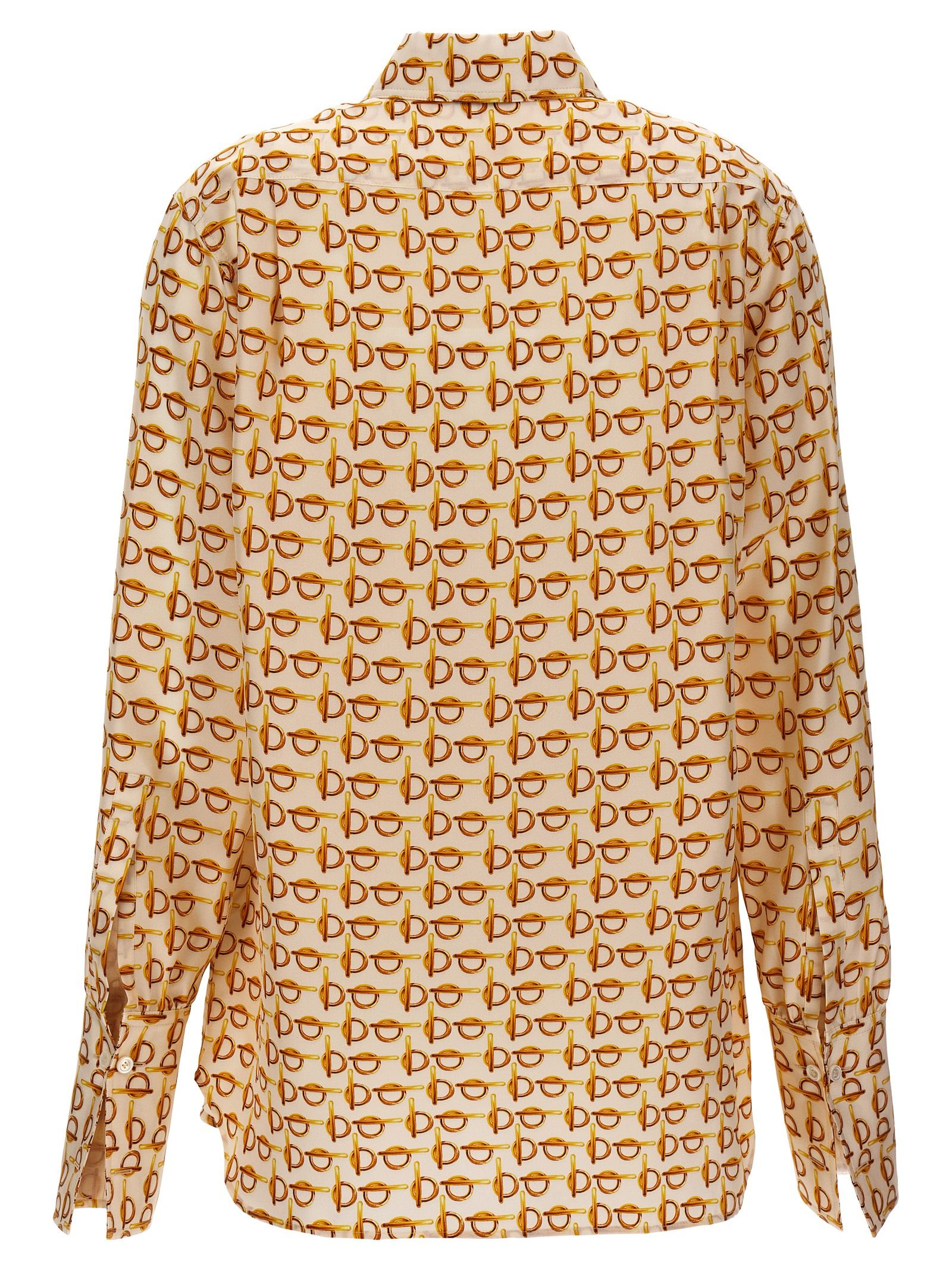 [Burberry] Shirts Long Sleeve SS24 8090731GOLDWHITE