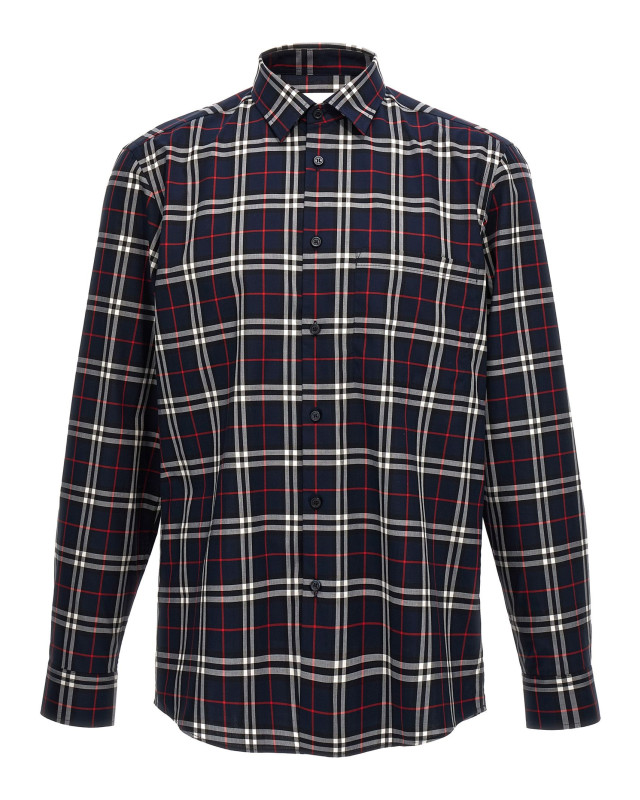 [Burberry] Shirts Long Sleeve SS24 8073220NAVY