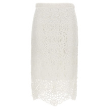 [Burberry] Midi skirt SS23 8067787OPTICWHITE