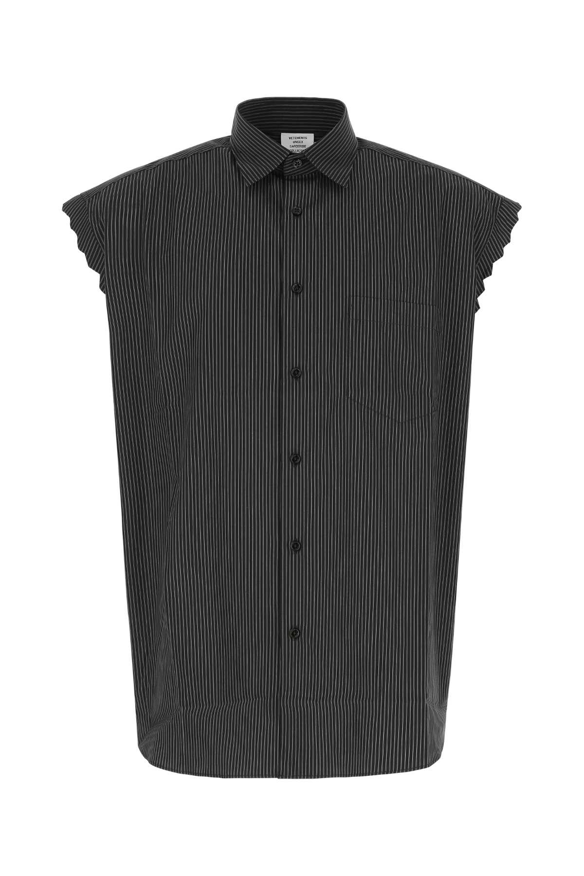 [Vetements] Shirts Short Sleeve SS22 UE52SH100B BLACKSTRIPES