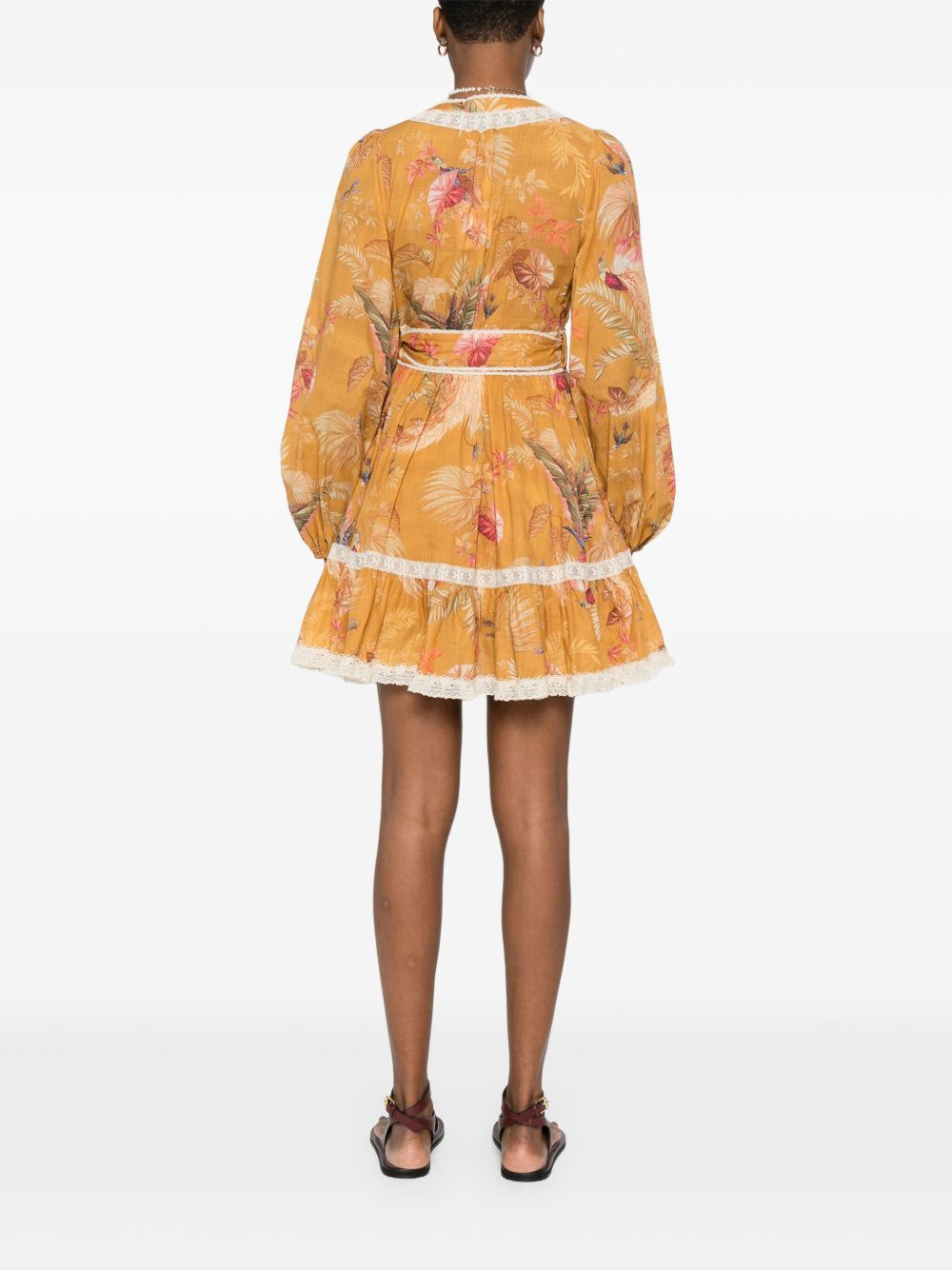 [Zimmermann] Long sleeve dress FW25 3245DSS253MTDPFL