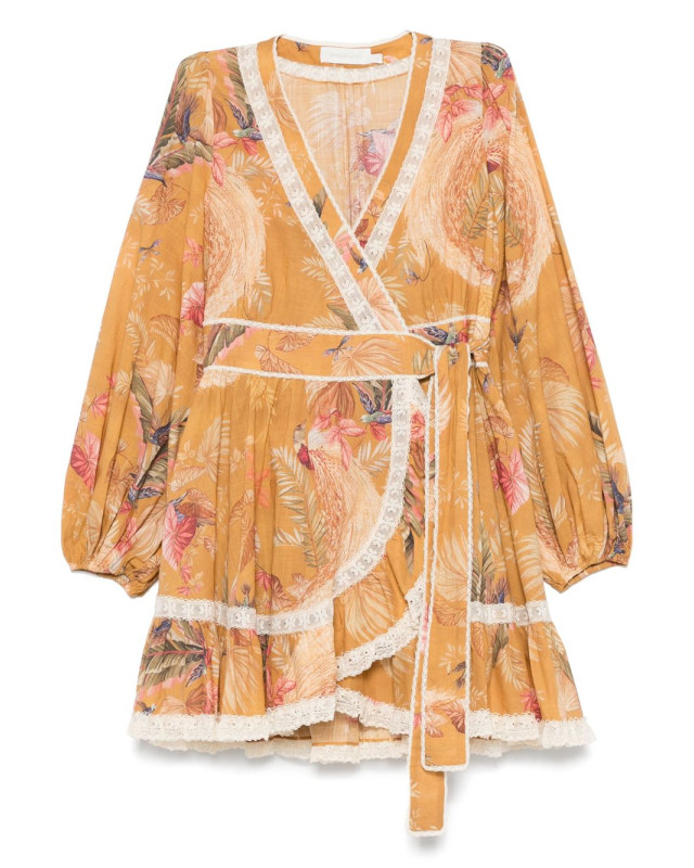 [Zimmermann] Long sleeve dress FW25 3245DSS253MTDPFL