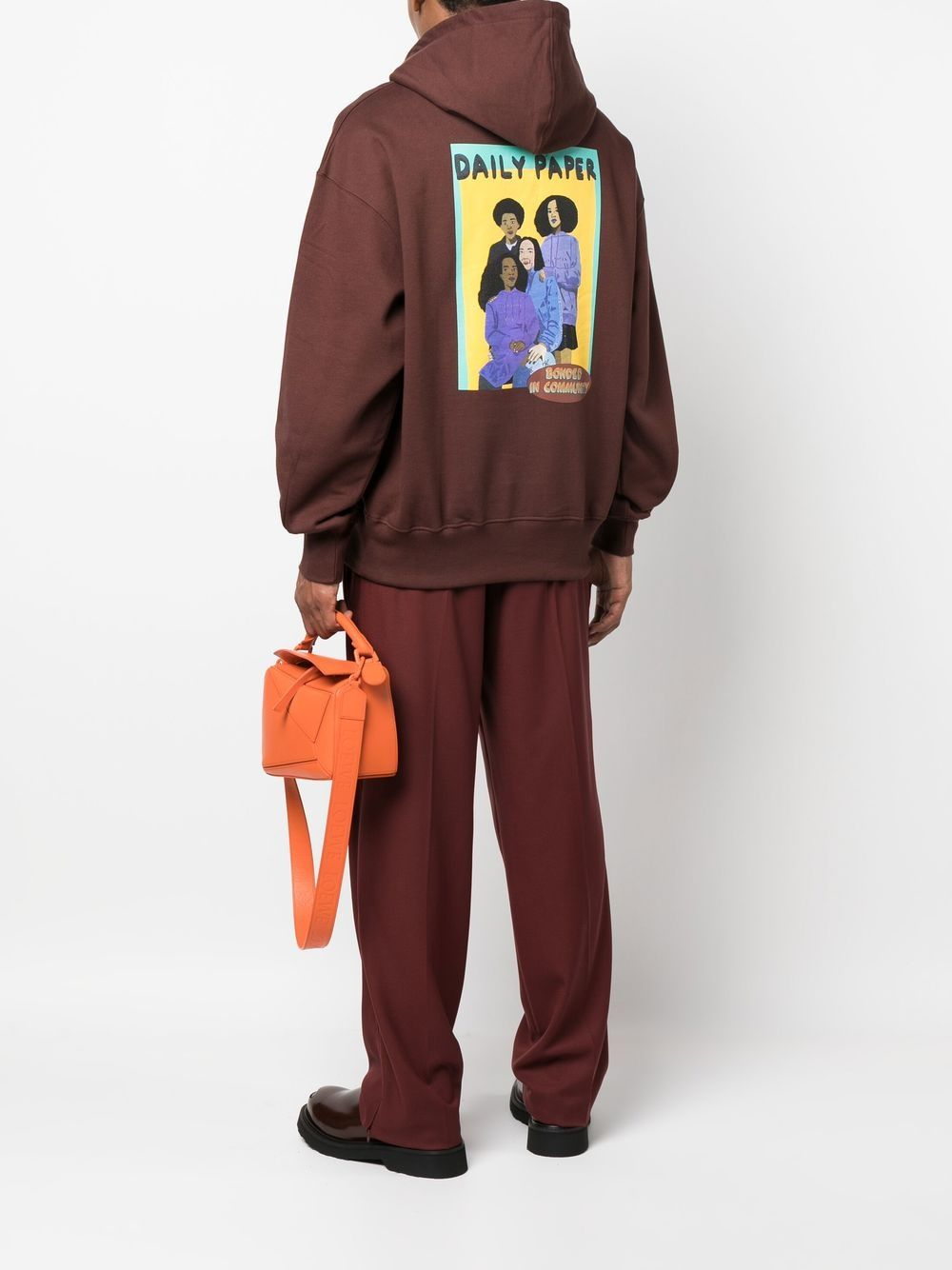 [DAILY PAPER CAPSULE] Hoodie FW22 2223057CHOCOLATEBROWN