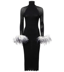 [VERGUENZA] Long sleeve dress FW22 2055B/W