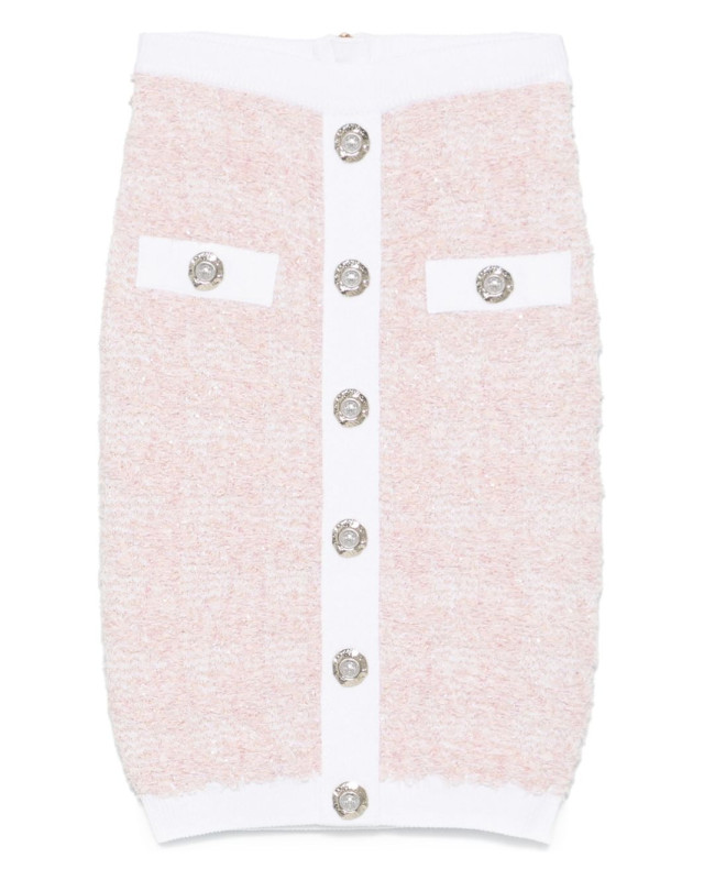 [Balmain] Midi skirt FW25 FF1LC016KI72OIN
