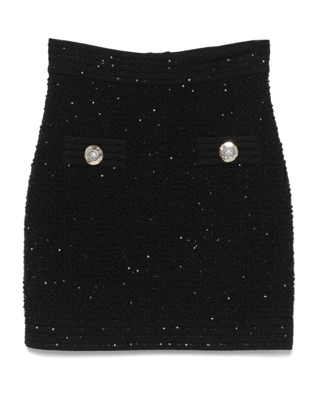 [Balmain] Midi skirt FW25 FF1LB015KI740PA
