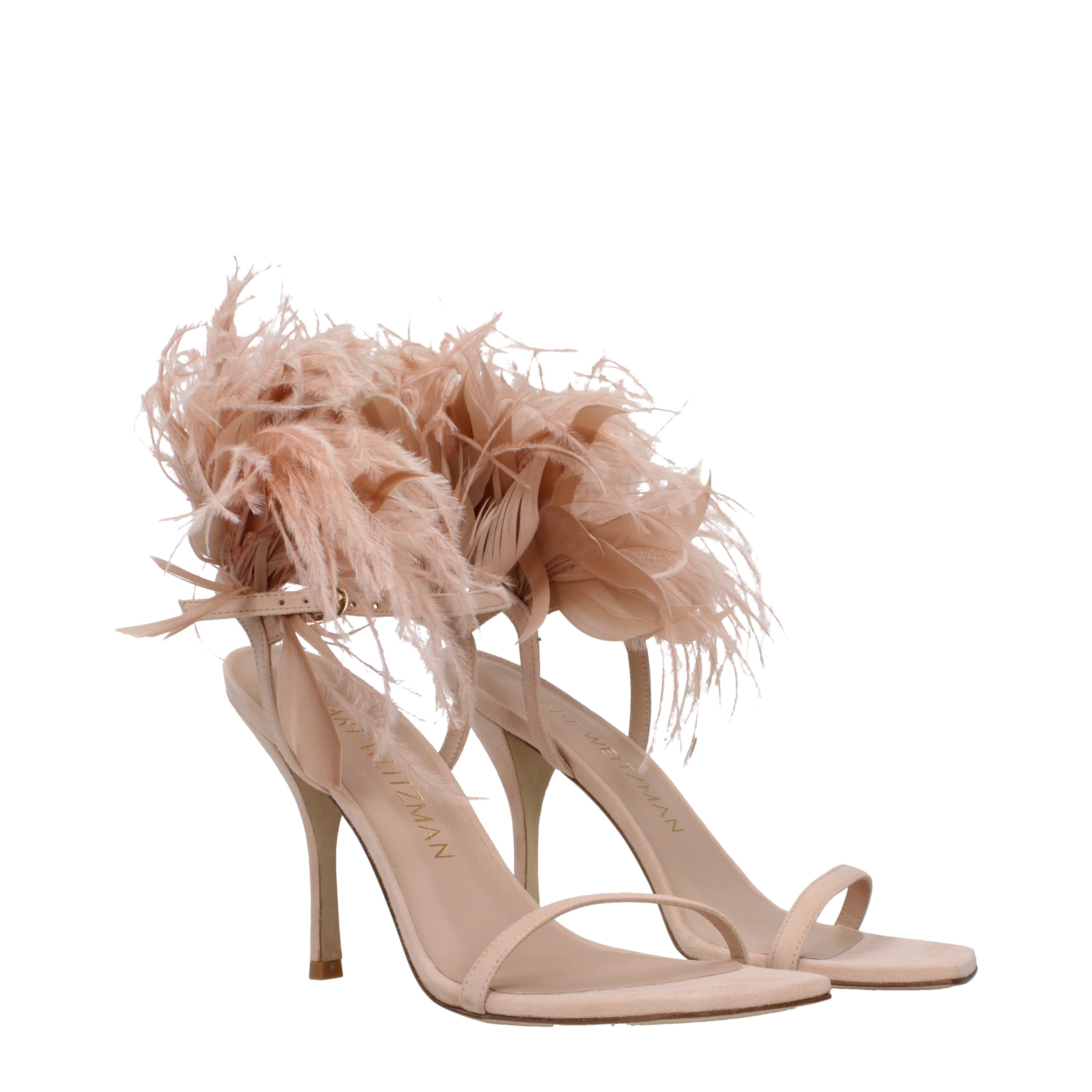 [Stuart Weitzman] Sandals SS25 PLUME100RFSSD582POUDRE