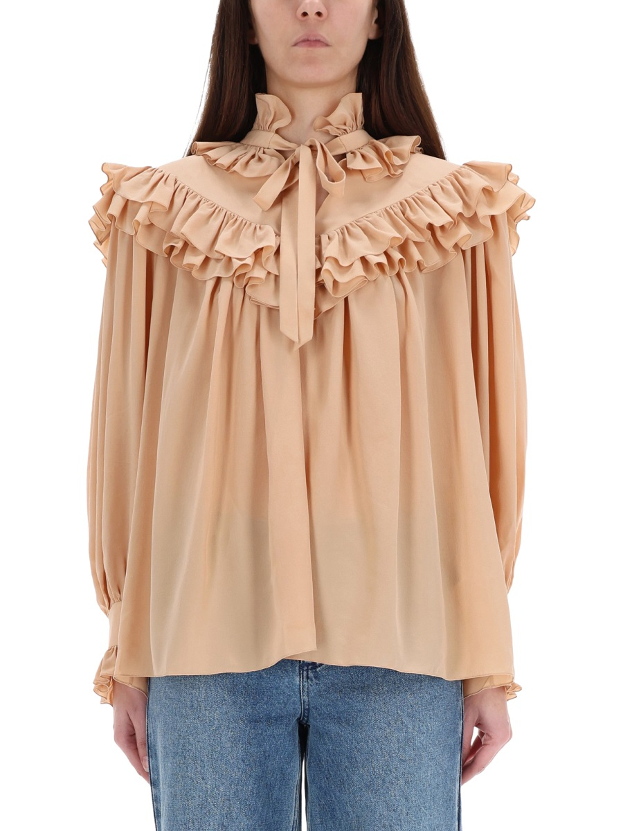 [Chloe] Shirts Long Sleeve FW25 CH25WHT14005_285