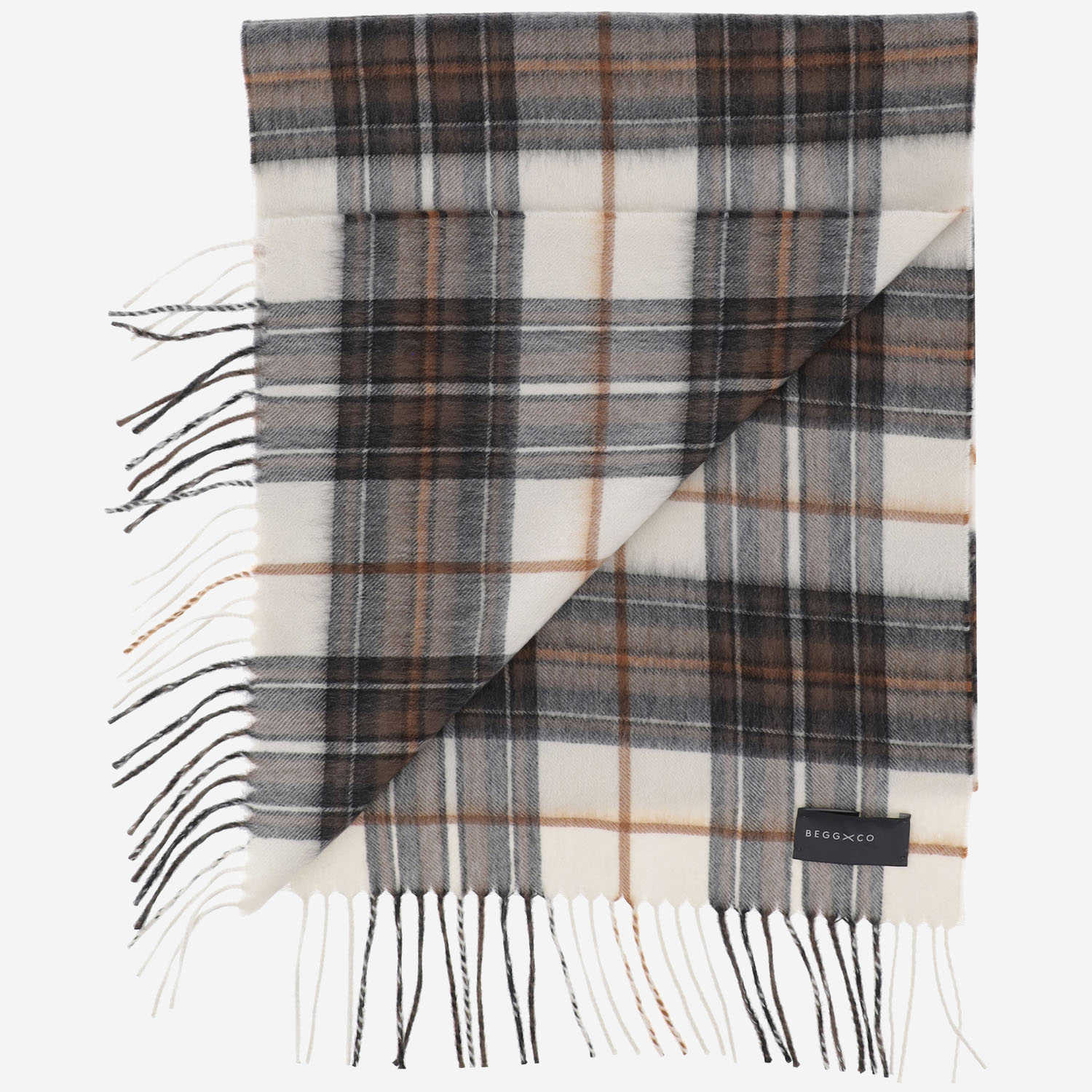 [ALEX BEGG] Scarf FW24 ARRANSILVRETTANATURAL RUST
