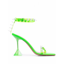 [Amina Muaddi] Sandals SS21 JULIASANDALPVCGREEN