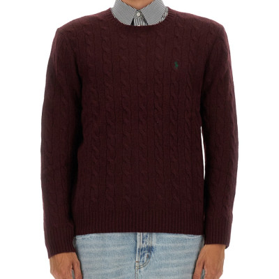 [Polo Ralph Lauren] Knitwear FW25 710876762_011AGEDWINEHEATHER