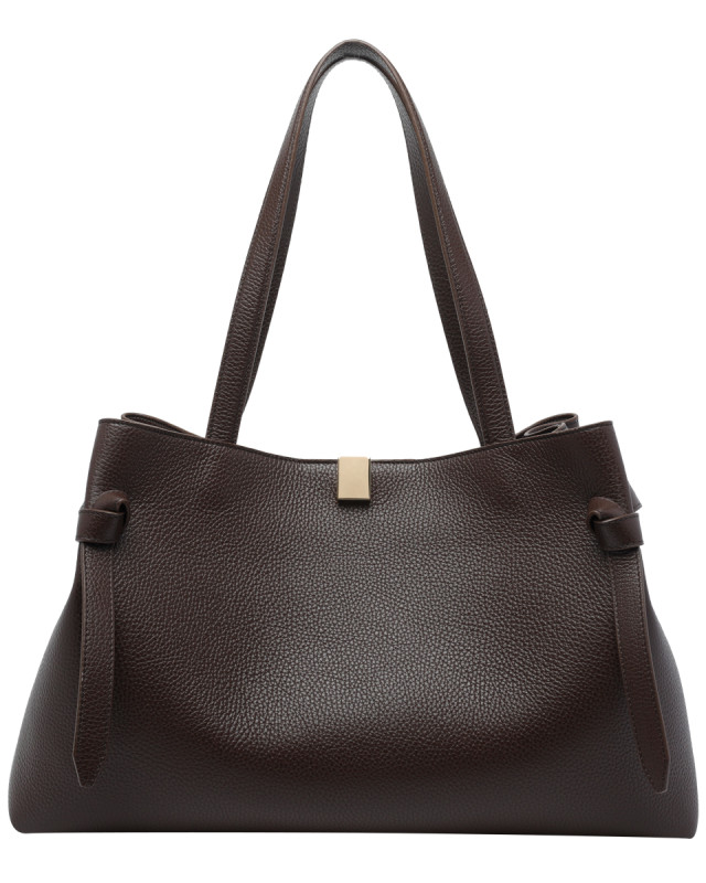 [YUZEFI] Tote bag FW26 GYOZA TOTEPEBBLE GRAIN LEATHERL038