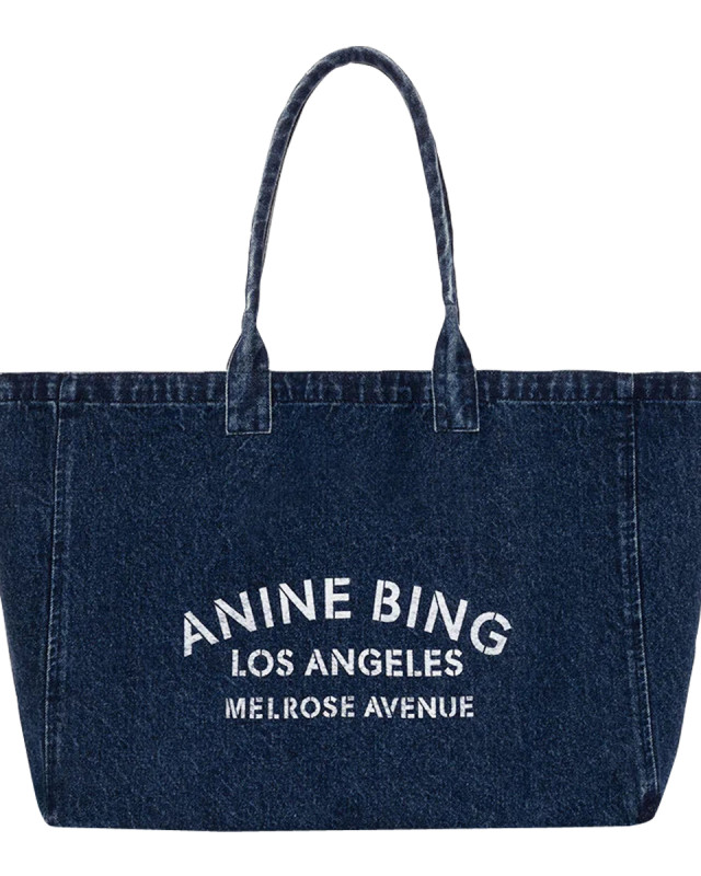 [Anine Bing] Tote bag FW26 A1312677WHD93DARK BLUE