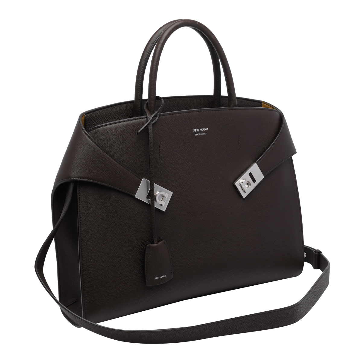 [Salvatore Ferragamo] Bag FW26 779074241683TESTA DI MORO