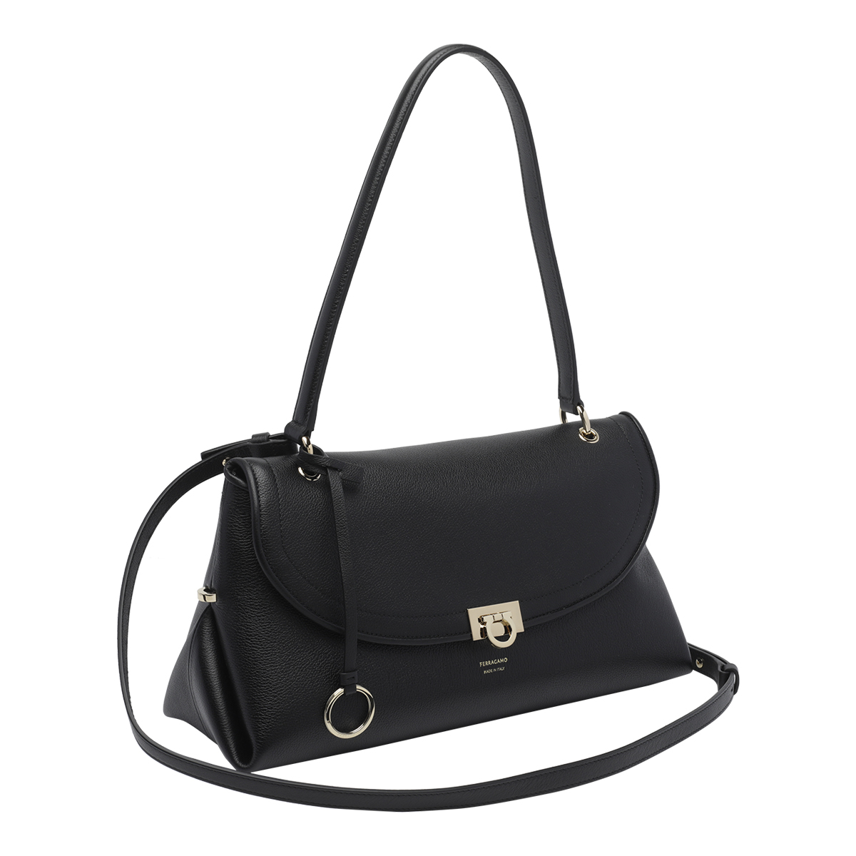 [Salvatore Ferragamo] Shoulder bag FW26 79624721A869NERO/TESTA DI MORO