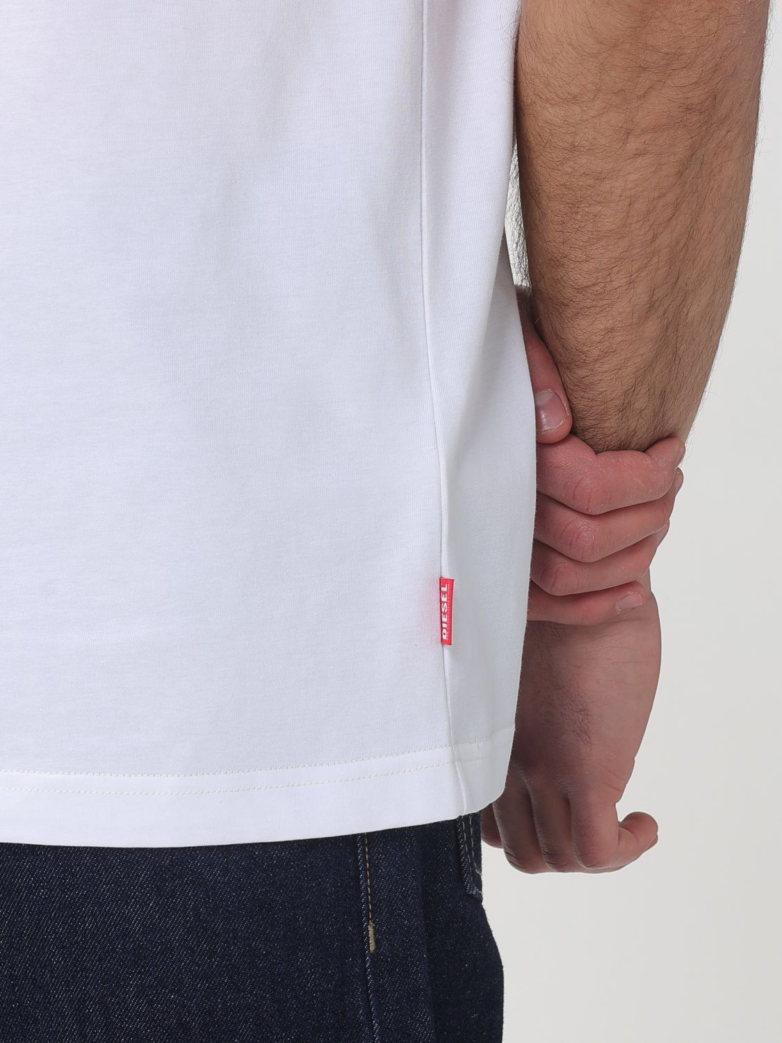 [Diesel] T-shirts Short Sleeve SS26 A216510PLAT 100