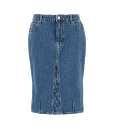 [MARINE SERRE] Midi skirt FW25 WSK126ACDEN0002 BL05