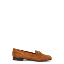 Moccasin decoration Gancini in suede leather